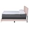 Baxton Studio Abberton Modern and Contemporary Light Pink Velvet and Gold Metal Queen Size Panel Bed 220-12852-ZORO - alternate 5
